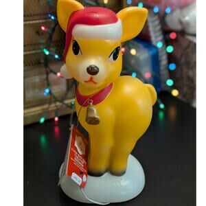 Plastic Blow Mold Reindeer -Christmas Decor